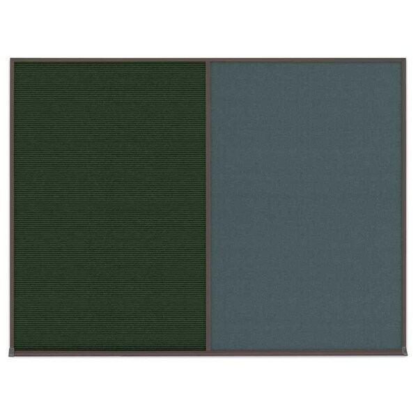 Triple Door Radius Corkboard, 72"X48", B
